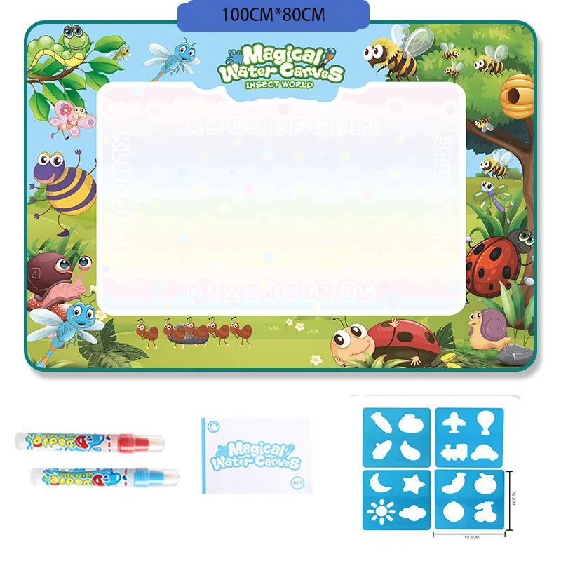 105 x 80cm Large Water Drawing Mat with Magic Pen Safe for Ages 3+