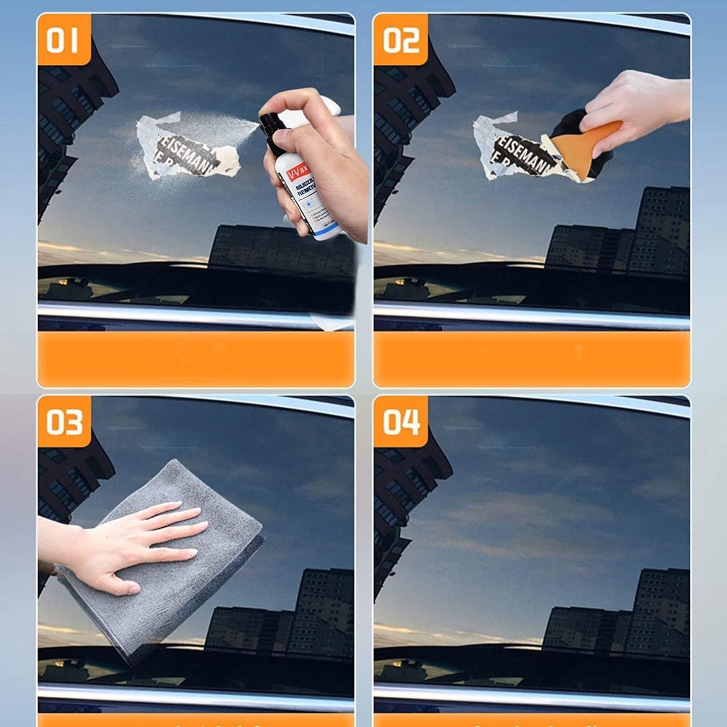 Adhesive Removal Cleaning Solution with Softens Sticky Substances, Safe on Surfaces and Pleasant Smell