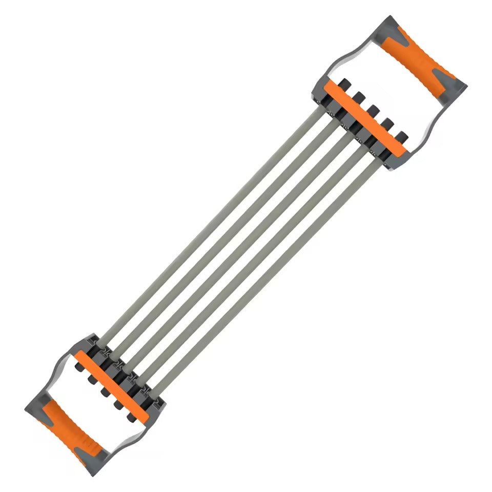 Adjustable Chest Expander 5 Ropes Resistance with Non-Slip Comfortable Handles, Portable & Lightweight Design