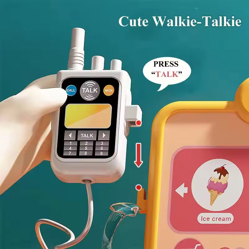 Cash Register Toy with Role-Play Features, Built-in Calculator, Mobile Payment, Safe for Ages 3+
