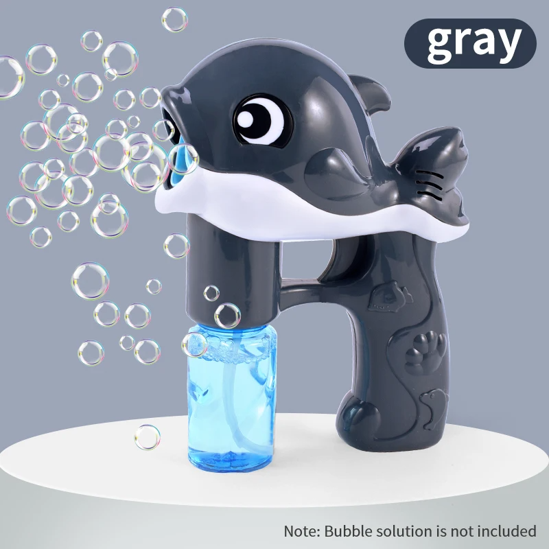 Fully Automatic Whale Bubble Gun Toy holds Music, Light - Bubble Outdoor Must-have - Safe for Ages 2+