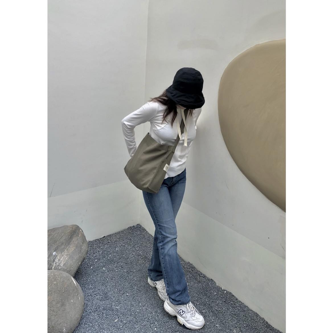 Handmade Brown Canvas Shoulder Bag