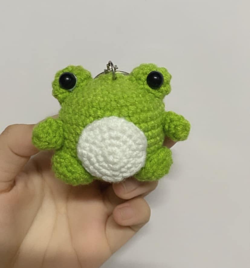 Handmade Cute and Adorable Strawberry Bear Keychain for Bags and Backpacks