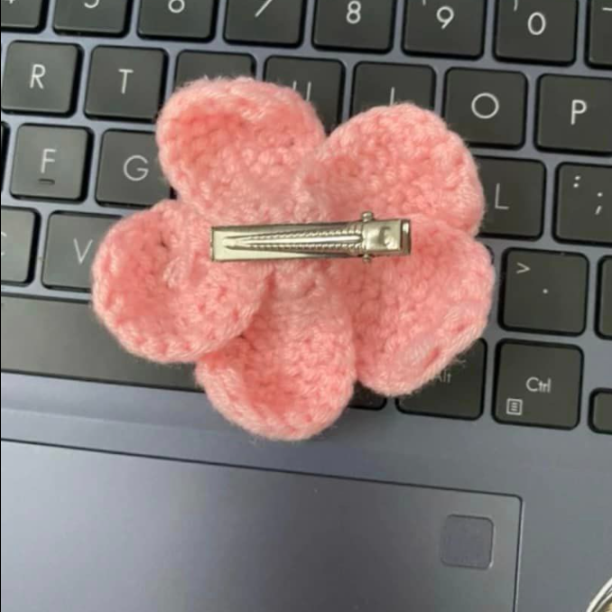 Handmade Cute Flower Hair Clip for Girls