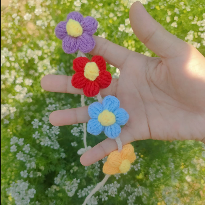 Handmade Floral Headband Bold Vibrant Fashion Accessory