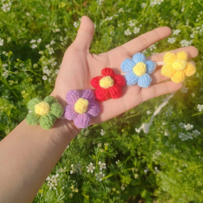Handmade Floral Headband Bold Vibrant Fashion Accessory