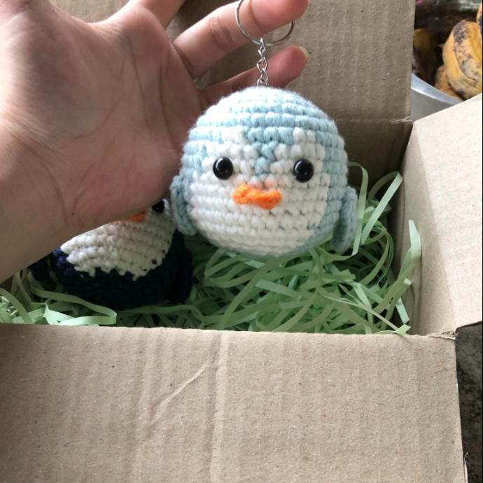 Handmade Beautiful Penguin Keychain for Animal Lovers