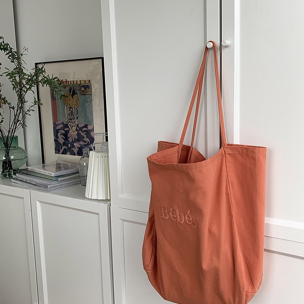 Handmade Versatile and Stylish Canvas Tote Bag with Thin Straps