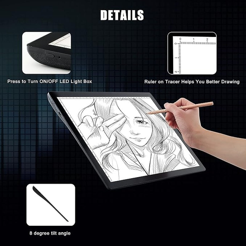 Kids Digital Drawing Tablet, Portable Electronic Sketch Pad