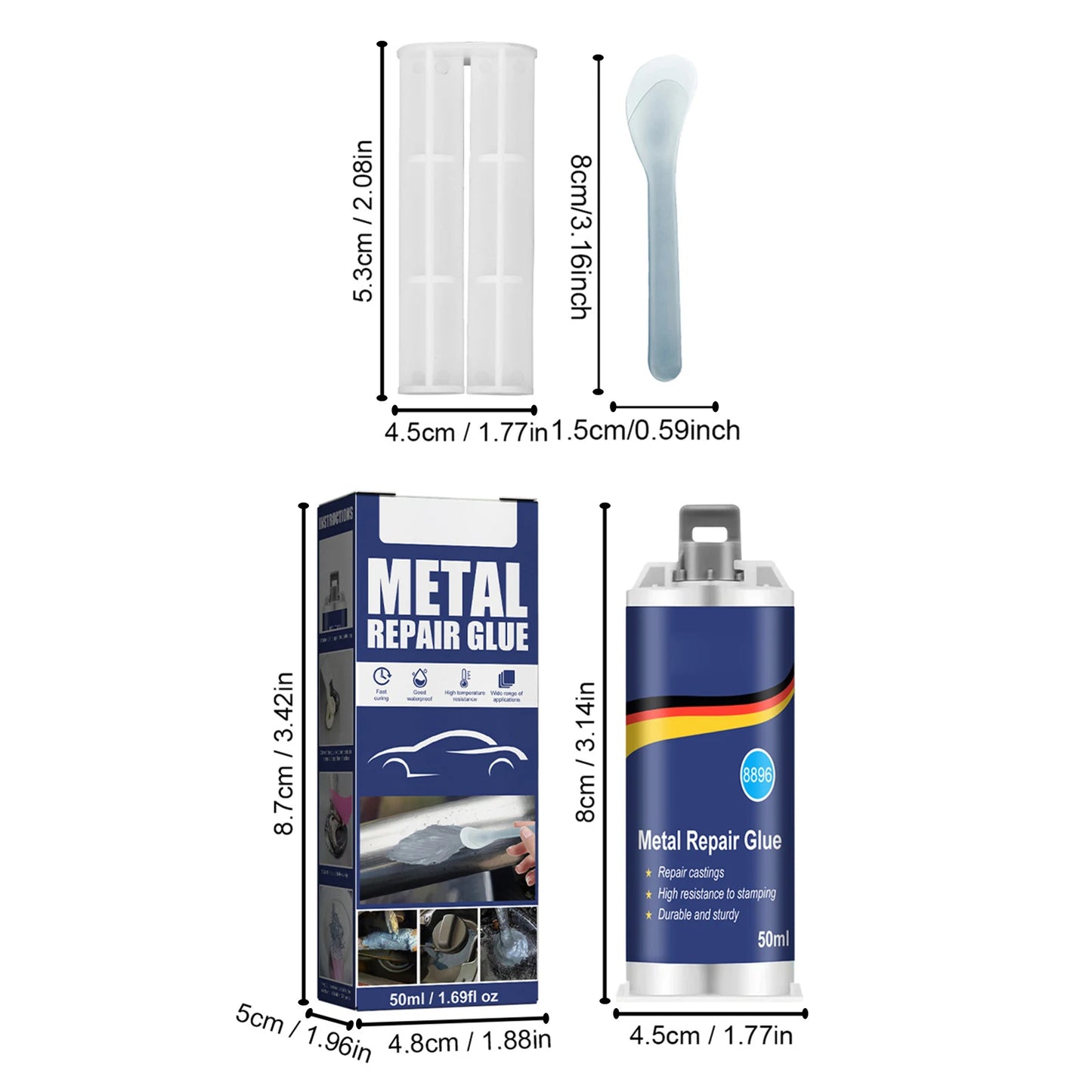 Multi-Purpose Super Glue - For Metal Repair, Leak Sealing, High Temperature & Waterproof Bonding