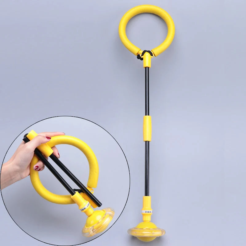Portable Ankle Skip Ball, Safe for Ages 5+, Colorful Flash Wheel Swing Ball