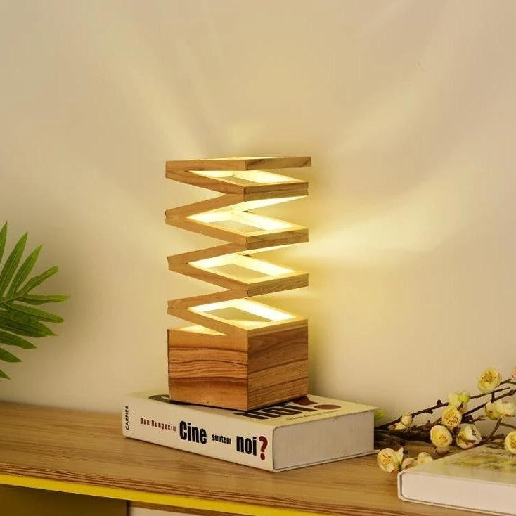 Wooden Table Lamp with Stylish Design for Modern Homes