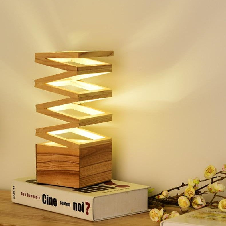 Wooden Table Lamp with Stylish Design for Modern Homes