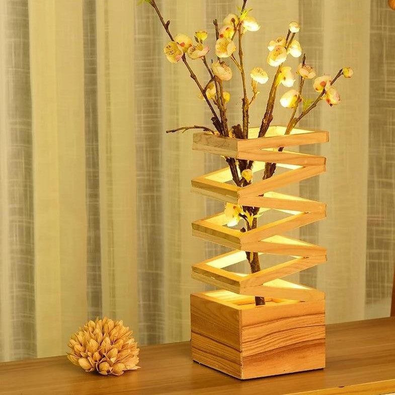 Wooden Table Lamp with Stylish Design for Modern Homes