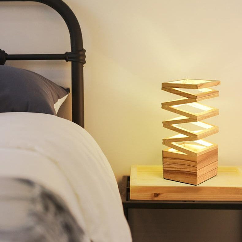 Wooden Table Lamp with Stylish Design for Modern Homes