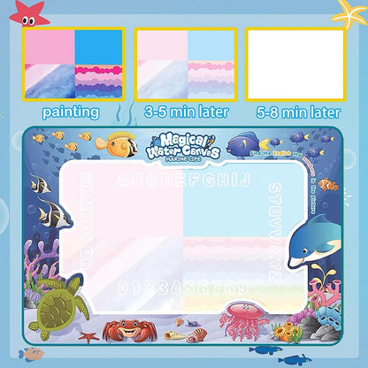 100 x 80cm Large Water Drawing Mat with Magic Pen Safe for Ages 3+