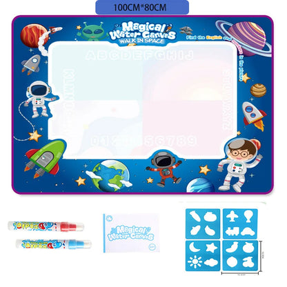 101 x 80cm Large Water Drawing Mat with Magic Pen Safe for Ages 3+