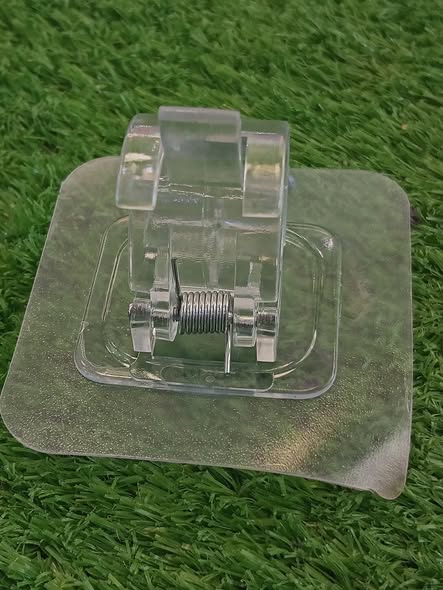 12PCS No Drill Curtain Rod Brackets – Self-Adhesive, Adjustable Design for Easy Installation & Convenient Hanging