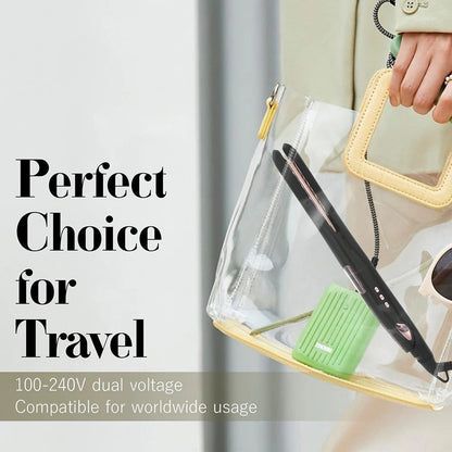 2 in 1 Mini Hair Straightener Travel Pencil Straightener for Short Hair