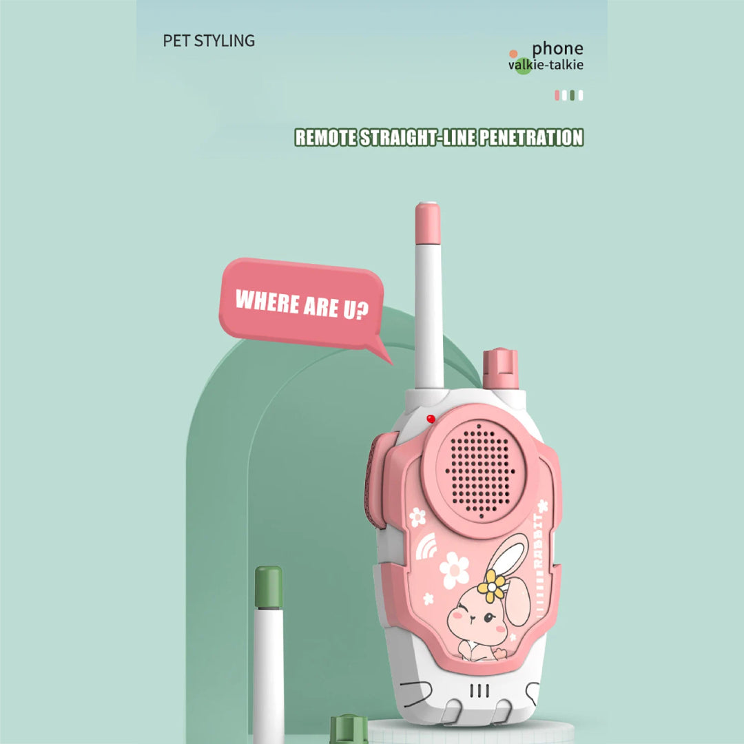 2PCS Talkie Walkie Toy, Creative Role-Play, Social Interaction & Screen-Free Fun, Safe for Kids 3+