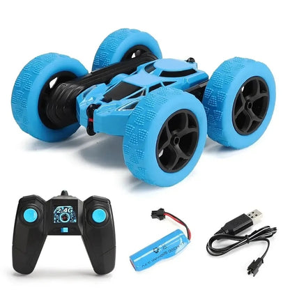 2,4G Remote Control Stunt Car with 360° Rotation, Double Sided Driving, Safe for Ages 6+
