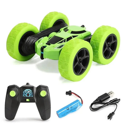 2,4G Remote Control Stunt Car with 360° Rotation, Double Sided Driving, Safe for Ages 6+