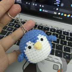 Handmade Cute Colorful Penguin Keychain