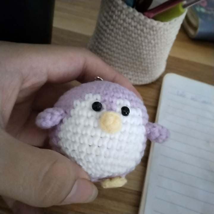 Handmade Cute Colorful Penguin Keychain