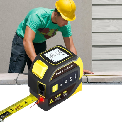 5-in-1 Digital Bluetooth Laser Tape Measure – Smart Electronic Measuring Tool with App Sync