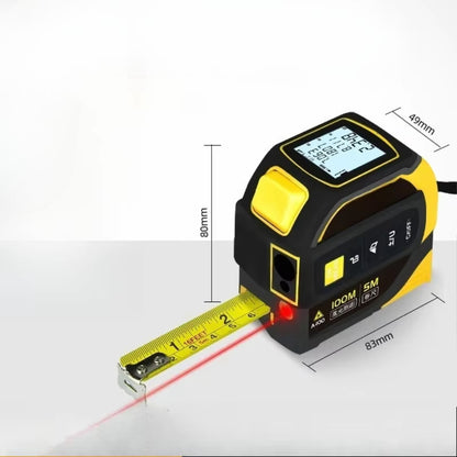 5-in-1 Digital Bluetooth Laser Tape Measure – Smart Electronic Measuring Tool with App Sync