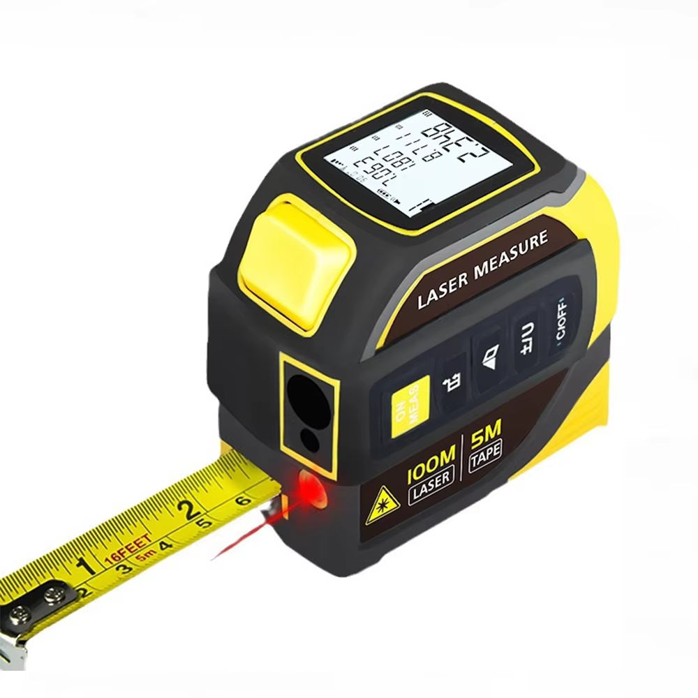 5-in-1 Digital Bluetooth Laser Tape Measure – Smart Electronic Measuring Tool with App Sync