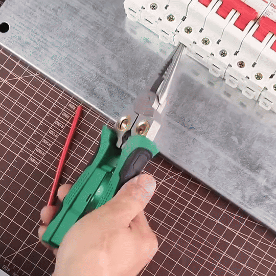 8-in-1 Multi-Functional Wire Stripping Pliers with Electrical Tester, Winding & Split Hole Design, Made from Durable Stainless Steel