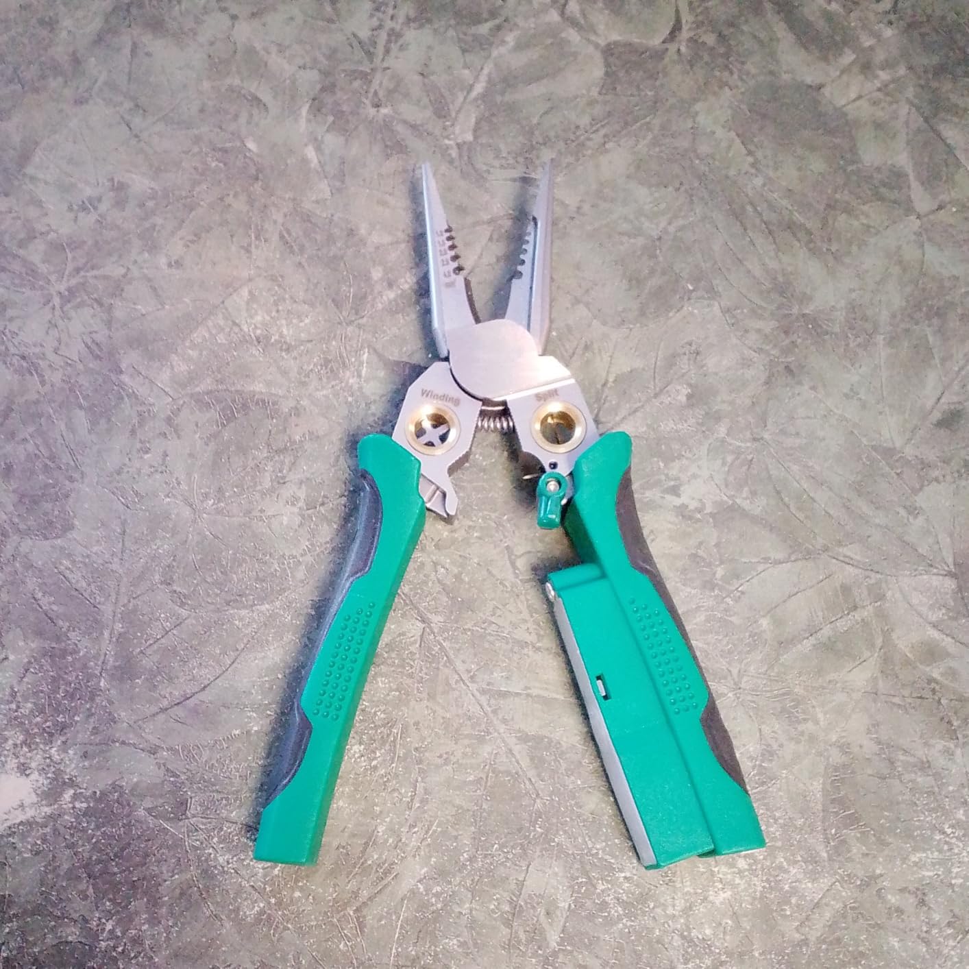 8-in-1 Multi-Functional Wire Stripping Pliers with Electrical Tester, Winding & Split Hole Design, Made from Durable Stainless Steel