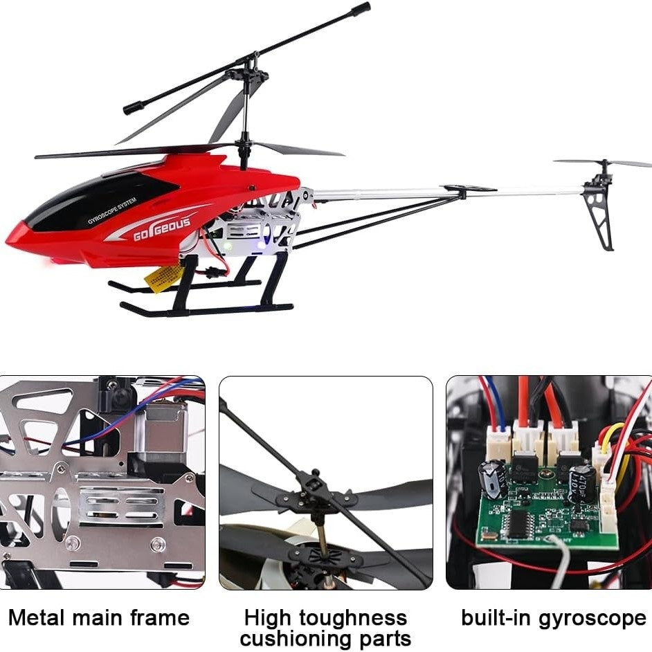 80cm Large Remote Control Helicopter with 2,4G Fall-resitant, Anti-wind, Rechargeble, Long flight-time, Safe for Ages 14+