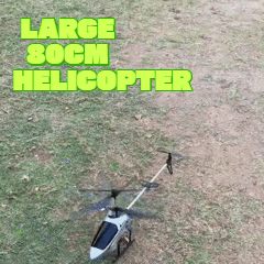 80cm Large Remote Control Helicopter with 2,4G Fall-resitant, Anti-wind, Rechargeble, Long flight-time, Safe for Ages 14+