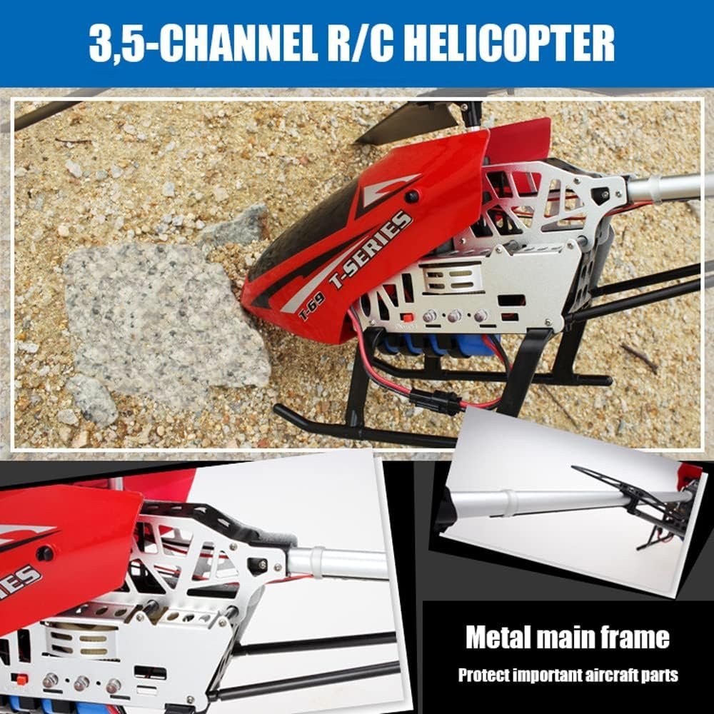80cm Large Remote Control Helicopter with 2,4G Fall-resitant, Anti-wind, Rechargeble, Long flight-time, Safe for Ages 14+