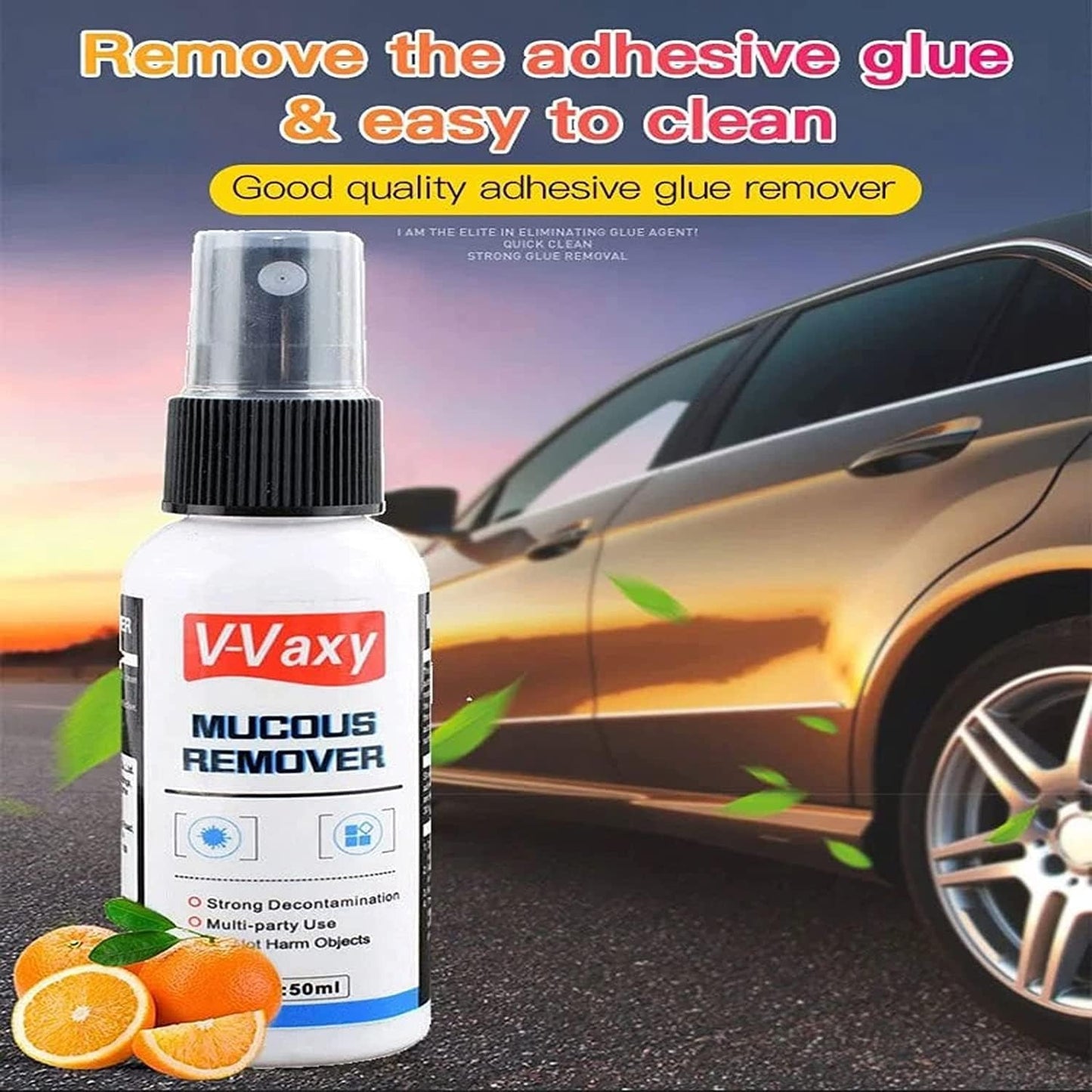 Adhesive Removal Cleaning Solution with Softens Sticky Substances, Safe on Surfaces and Pleasant Smell
