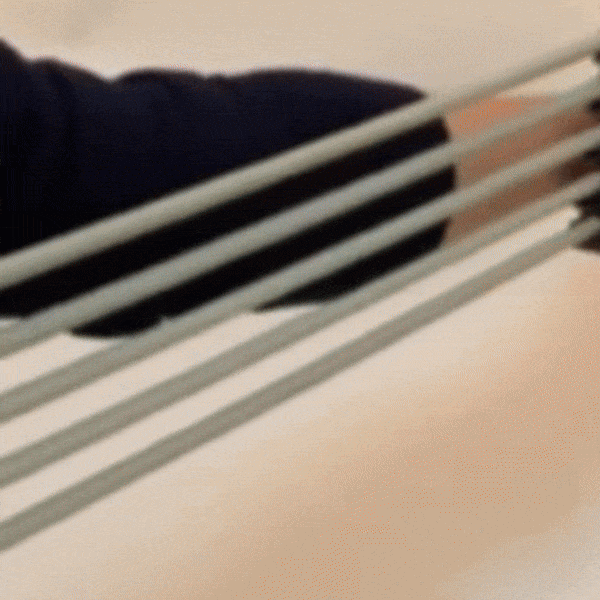 Adjustable Chest Expander 5 Ropes Resistance with Non-Slip Comfortable Handles, Portable & Lightweight Design