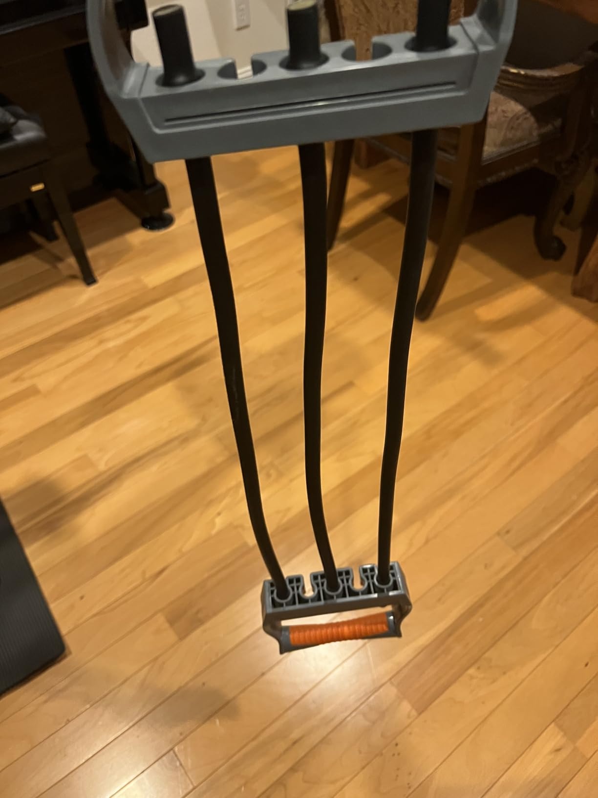 Adjustable Chest Expander 5 Ropes Resistance with Non-Slip Comfortable Handles, Portable & Lightweight Design