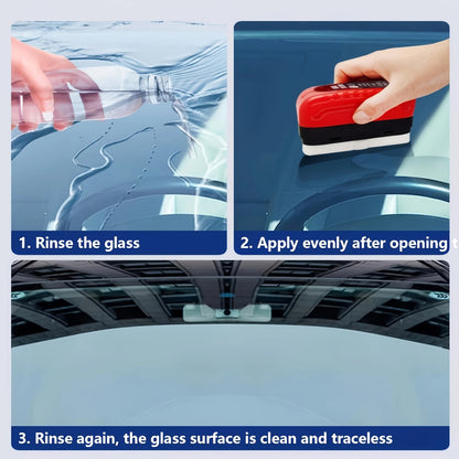 Advanced Glass Oil Film Cleaning Brush for Car Windshield Water Stain Removal