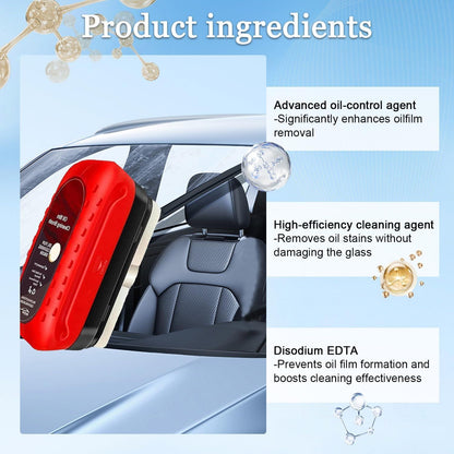 Advanced Glass Oil Film Cleaning Brush for Car Windshield Water Stain Removal