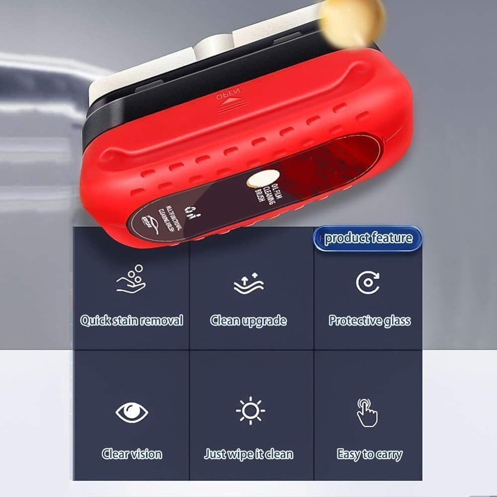 Advanced Glass Oil Film Cleaning Brush for Car Windshield Water Stain Removal