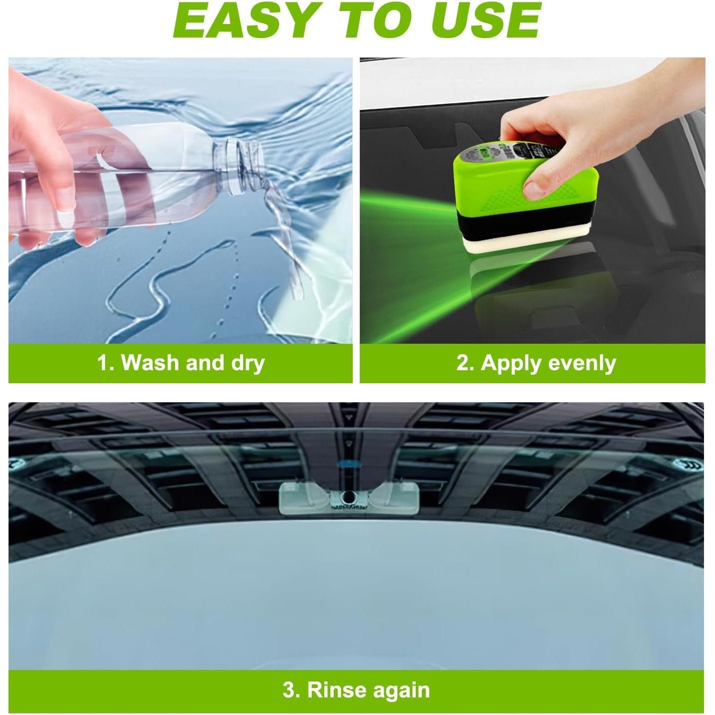Advanced Glass Oil Film Cleaning Brush for Car Windshield Water Stain Removal