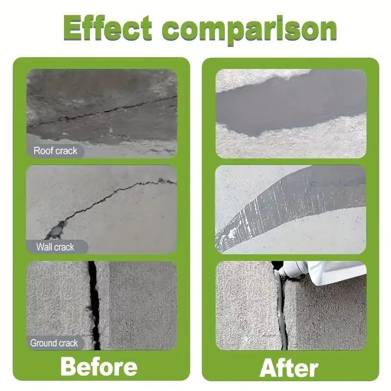 All-Surface Waterproof Crack Filler – Quick-Drying, Self-Leveling for Walls, Roofs, Floors, and Outdoor Tiles