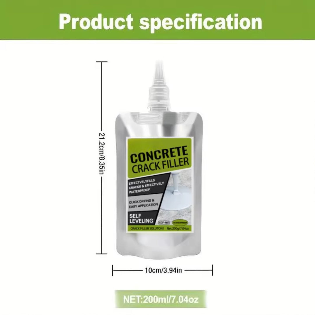 All-Surface Waterproof Crack Filler – Quick-Drying, Self-Leveling for Walls, Roofs, Floors, and Outdoor Tiles
