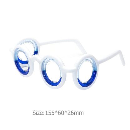 Anti-Motion Sickness Glasses, Lens-Free, Lightweight, Detachable for Travel