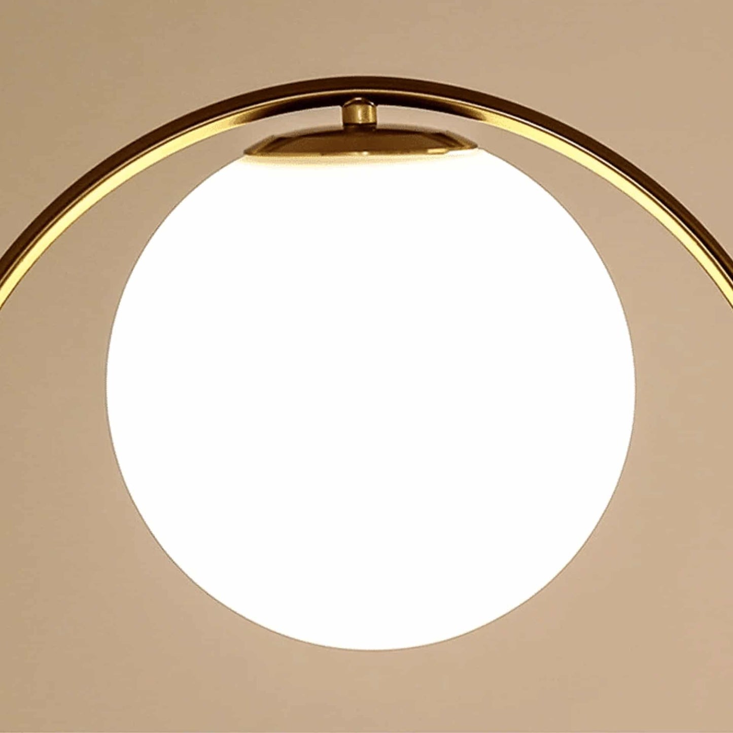Brass LED Wall Light – Round Ring Design for Bedroom