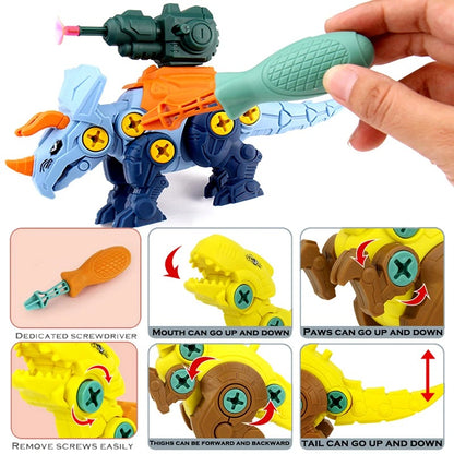 Build & Blast Dinosaur Adventure Set with Foam Bullet Launcher, Easy to Assemble and Disassemble, Safe for Ages 3+