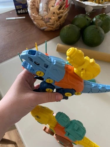 Build & Blast Dinosaur Adventure Set with Foam Bullet Launcher, Easy to Assemble and Disassemble, Safe for Ages 3+