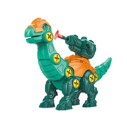 Build & Blast Dinosaur Adventure Set with Foam Bullet Launcher, Easy to Assemble and Disassemble, Safe for Ages 3+